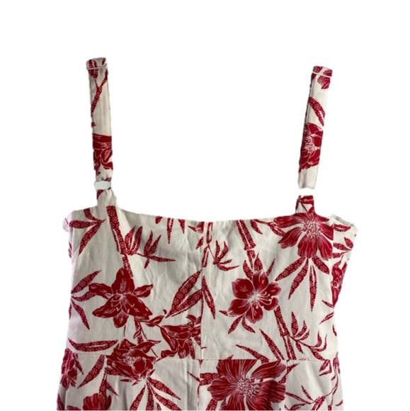 City Chic Island Bloom White Red Tropical Floral Wiggle Dress SKU0428 - Picture 6 of 9